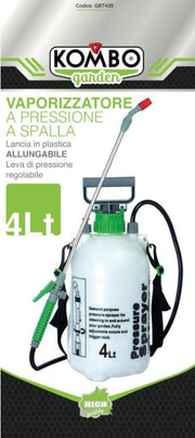 VAPORIZZATORE A PRESSIONE 4000ML CON LANCIA DA 44 CM E TUBO 130 CM IN PVC