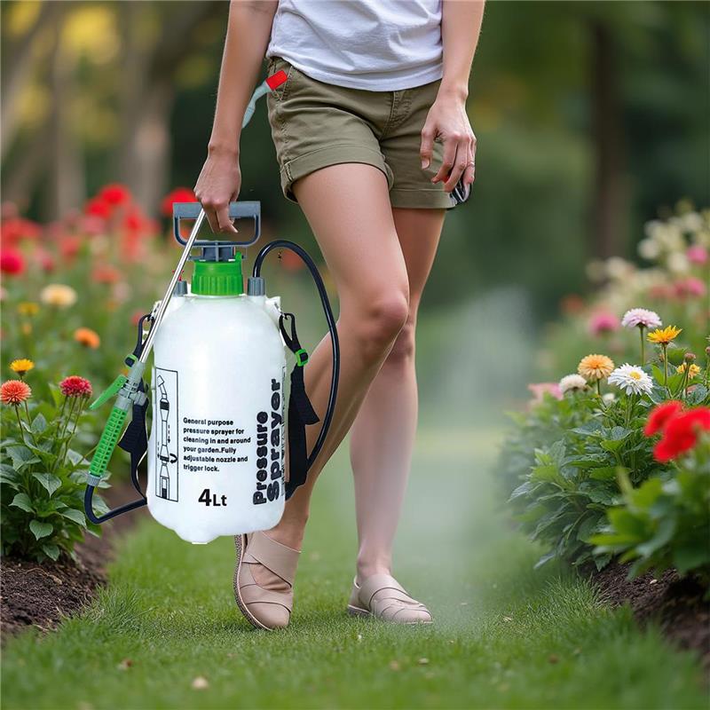 VAPORIZZATORE A PRESSIONE 4000ML CON LANCIA DA 44 CM E TUBO 130 CM IN PVC