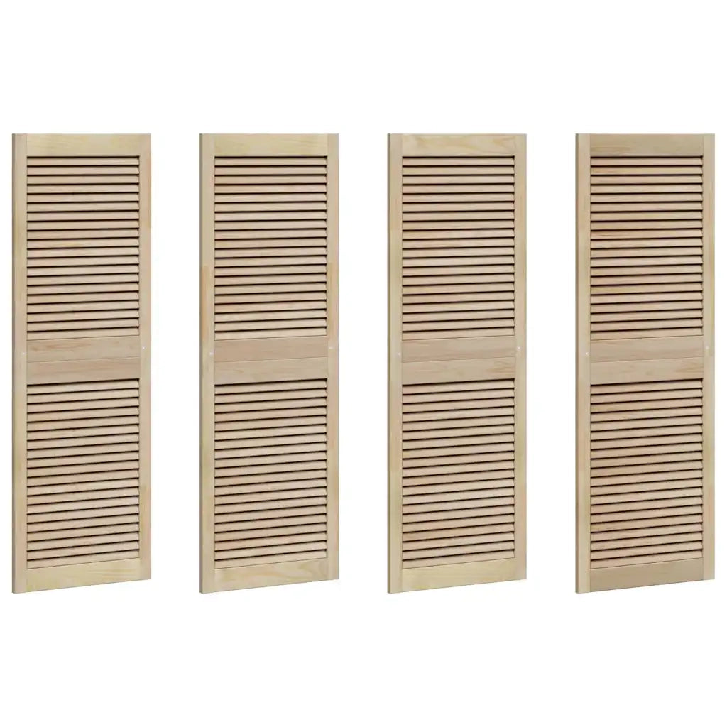 vidaXL Porte per Armadi con porta 4 pcs Marrone 140.5 x 49.5 x 2.1 cm