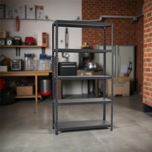 SCAFFALE IN METALLO ANTRACITE ETTORE KIT BULLONI 100 X 40 X H187CM CON 5 RIPIANI