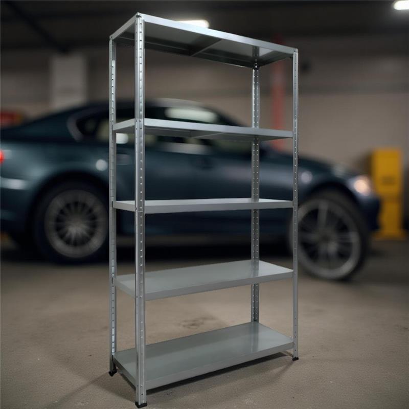 SCAFFALE IN METALLO GRIGIO ETTORE KIT BULLONI 100 X 40 X H 187 CM 5 RIPIANI