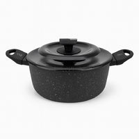 Set Pentole 6pz Pietra con Coperchio Magico Antiodore Padelle 24 28 Casseruola 24 Induzione