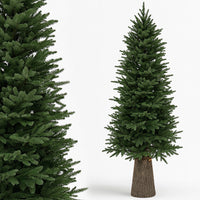 Albero di Natale Royal 210 cm Slim Base Troco Realistica 1861 Punte Foltissimo