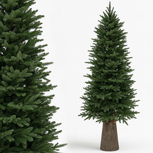 Albero di Natale Royal 210 cm Slim Base Troco Realistica 1861 Punte Foltissimo