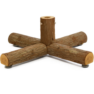 Base Supporto in Legno 60x60x30cm per Alberi 180-240cm Tronchi Attacco Universale