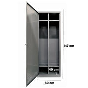 ARMADIO SPOGLIATOIO IN METALLO CON 1 ANTA 60 X 40 X H167 CM
