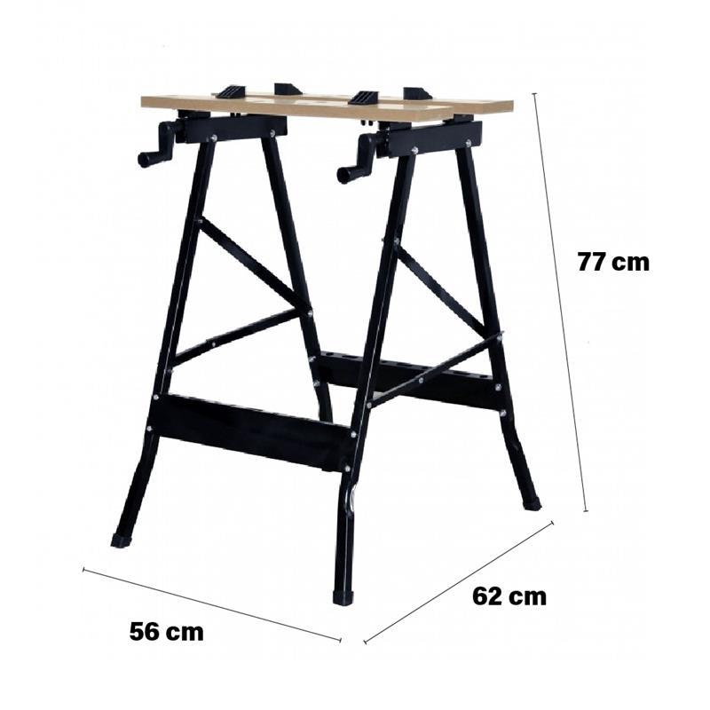 BANCHETTO DA LAVORO 56 X 62 X H77 CM APERTO