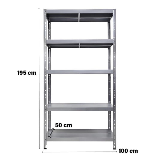 SCAFFALE IN METALLO MACISTE 100 X 50 X 195 H 5 PIANI KG 260 SENZA BULLONI