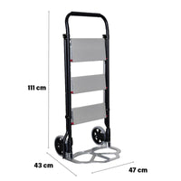 SCALA-CARRELLO 2 IN 1 CON PORTATA MASSIMA DA 70 KG