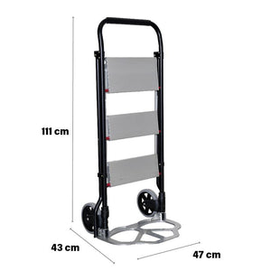 SCALA-CARRELLO 2 IN 1 CON PORTATA MASSIMA DA 70 KG