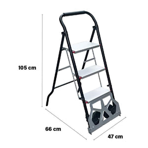 SCALA-CARRELLO 2 IN 1 CON PORTATA MASSIMA DA 70 KG