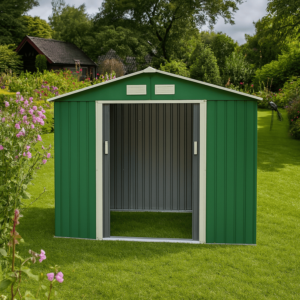 Ricovero Attrezzi in Lamiera Zincata Verde