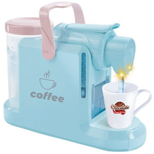 Macchina per Caffè Giocattolo Blu Elettrodomestico Coffee Maker Idea Regalo