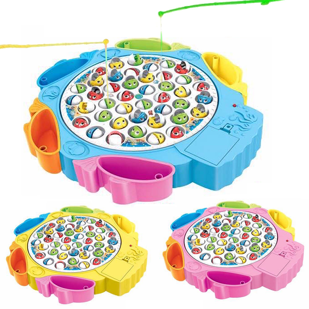 Gioco di Pesca per Bambini con Pesciolini Giocattolo da Tavola Colori Assortiti