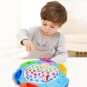 Gioco di Pesca per Bambini con Pesciolini Giocattolo da Tavola Colori Assortiti