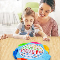 Gioco di Pesca per Bambini con Pesciolini Giocattolo da Tavola Colori Assortiti