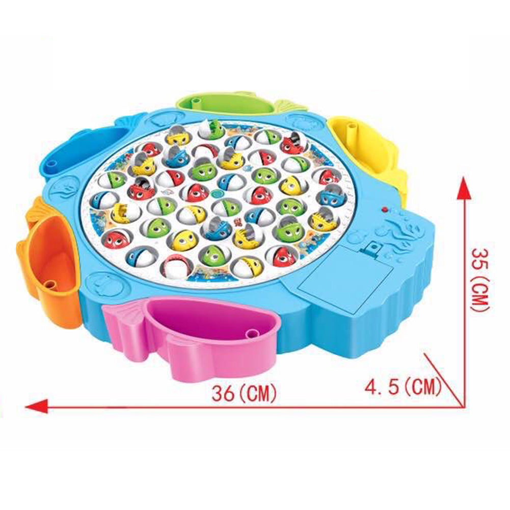 Gioco di Pesca per Bambini con Pesciolini Giocattolo da Tavola Colori Assortiti