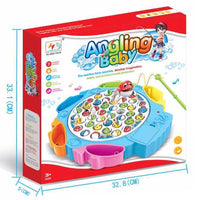 Gioco di Pesca per Bambini con Pesciolini Giocattolo da Tavola Colori Assortiti