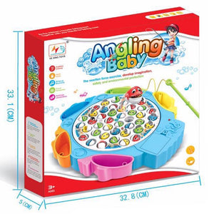 Gioco di Pesca per Bambini con Pesciolini Giocattolo da Tavola Colori Assortiti