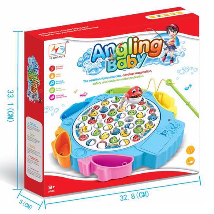 Gioco di Pesca per Bambini con Pesciolini Giocattolo da Tavola Colori Assortiti