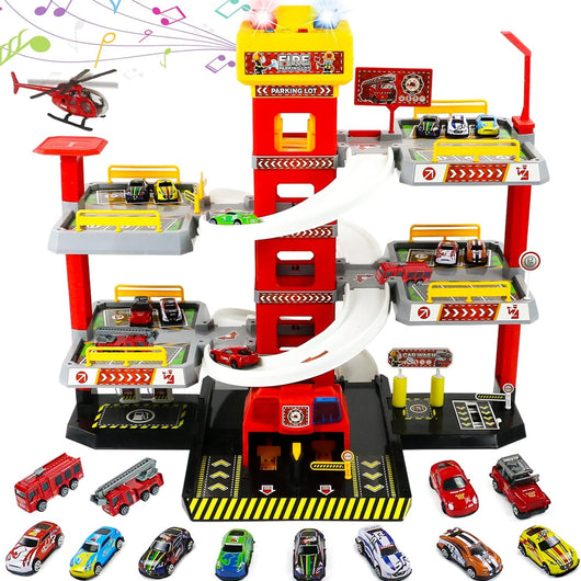 Garage 5 Piani per Bambini Parcheggio Macchinine Gioco con Macchine Idea Regalo