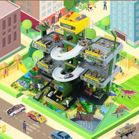 Garage Multipiano per Bambini Parcheggio Macchinine Giocattolo Idea Regalo