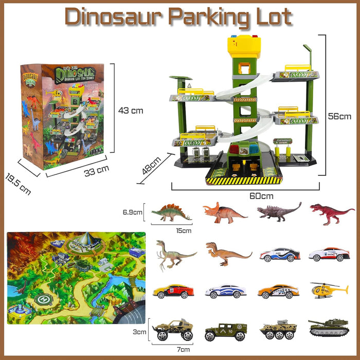 Garage Multipiano per Bambini Parcheggio Macchinine Giocattolo Idea Regalo