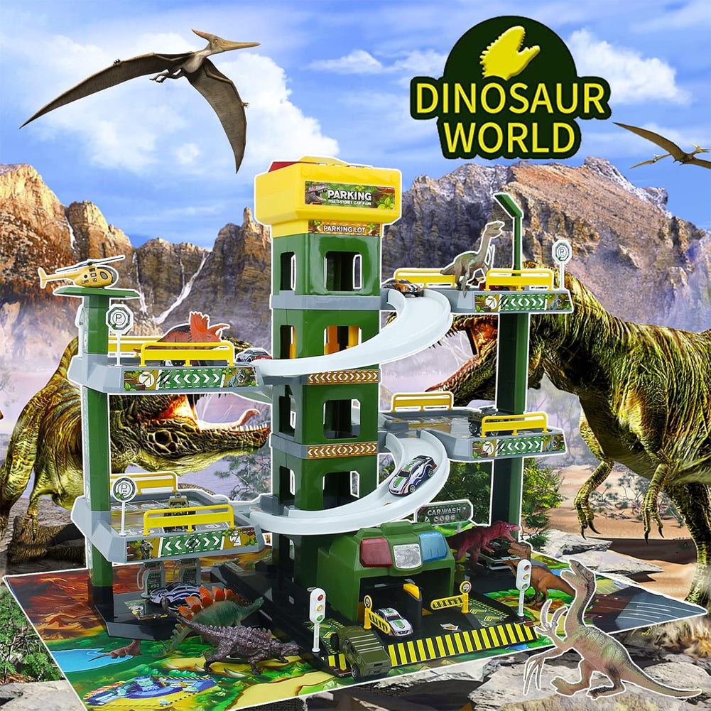 Garage Multipiano per Bambini Parcheggio Macchinine Giocattolo Idea Regalo