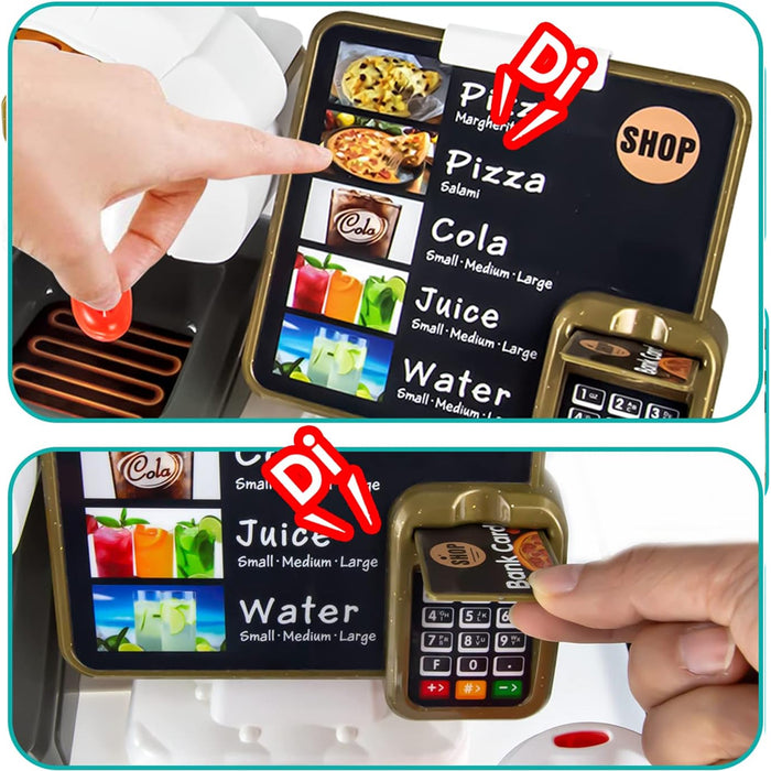 Playset Pizzeria con Registratore di Cassa e Forno Set Ristorante Idea Regalo