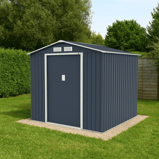 RICOVERO ATTREZZI LAMIERA CM 213X195X195 GRIGIO