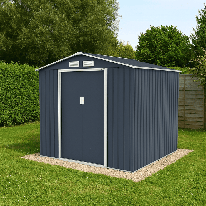 RICOVERO ATTREZZI LAMIERA CM 213X195X195 GRIGIO