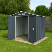 RICOVERO ATTREZZI LAMIERA CM 213X195X195 GRIGIO