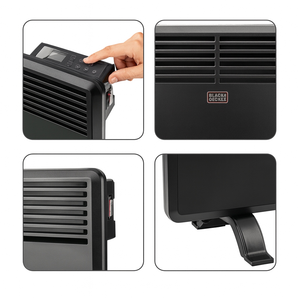 TERMOCONVETTORE BLACK & DECKER A PAVIMENTO DIGIT BXCSH 1800E