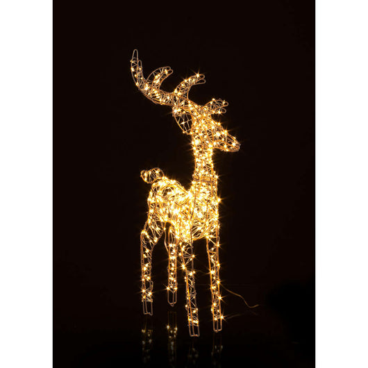 Decorazione Luminosa Renna Hoover 600 Micro Led Formato: 60 cm