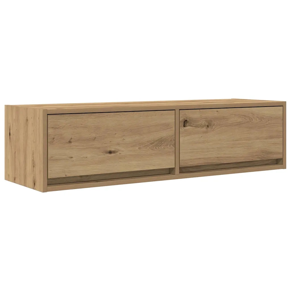 Mobile TV con cassetto rovere artigianale 100 x 31 x 25,5 cm 861534