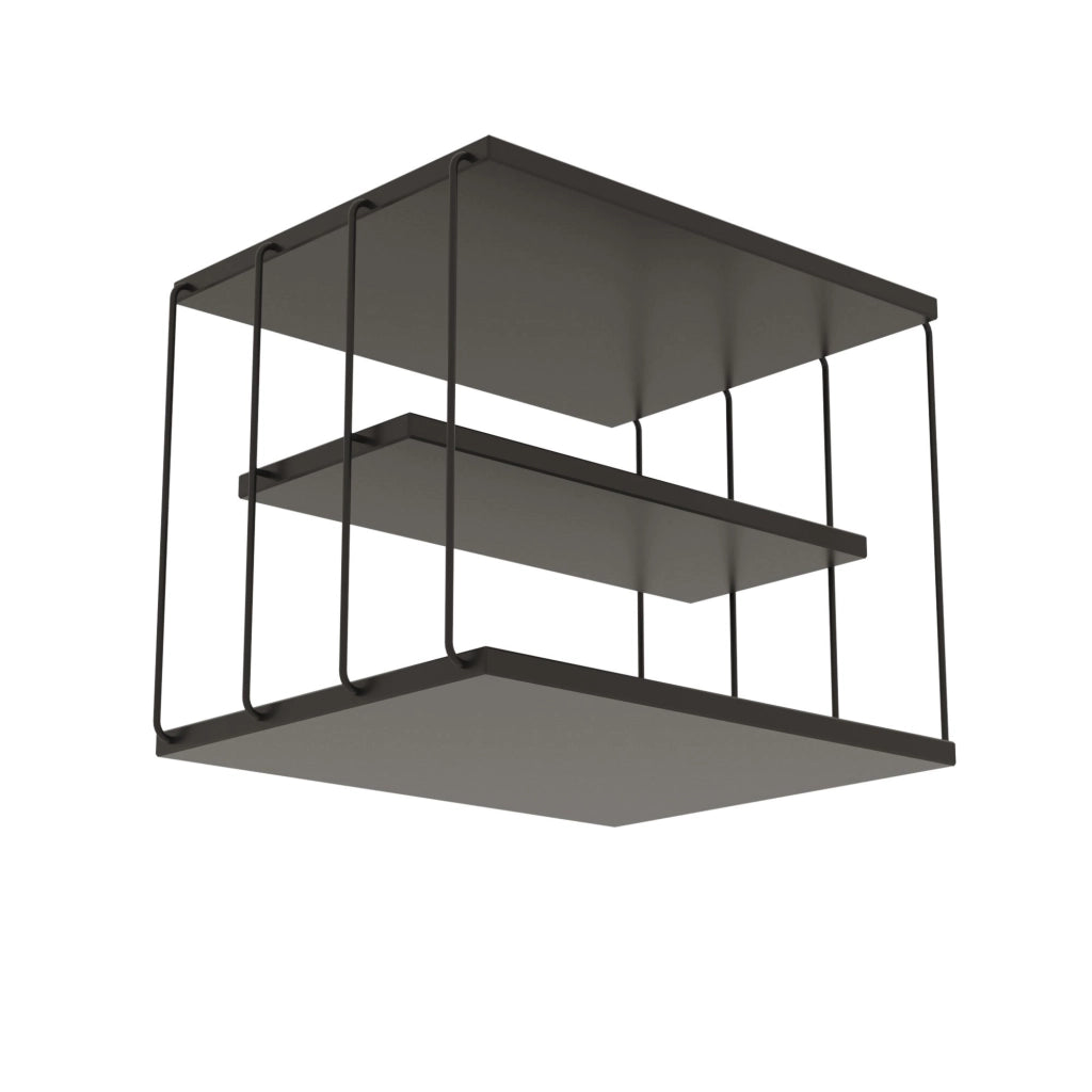 Tavolino in legno "Lifon" 50 x 40 x 33 cm - Antracite