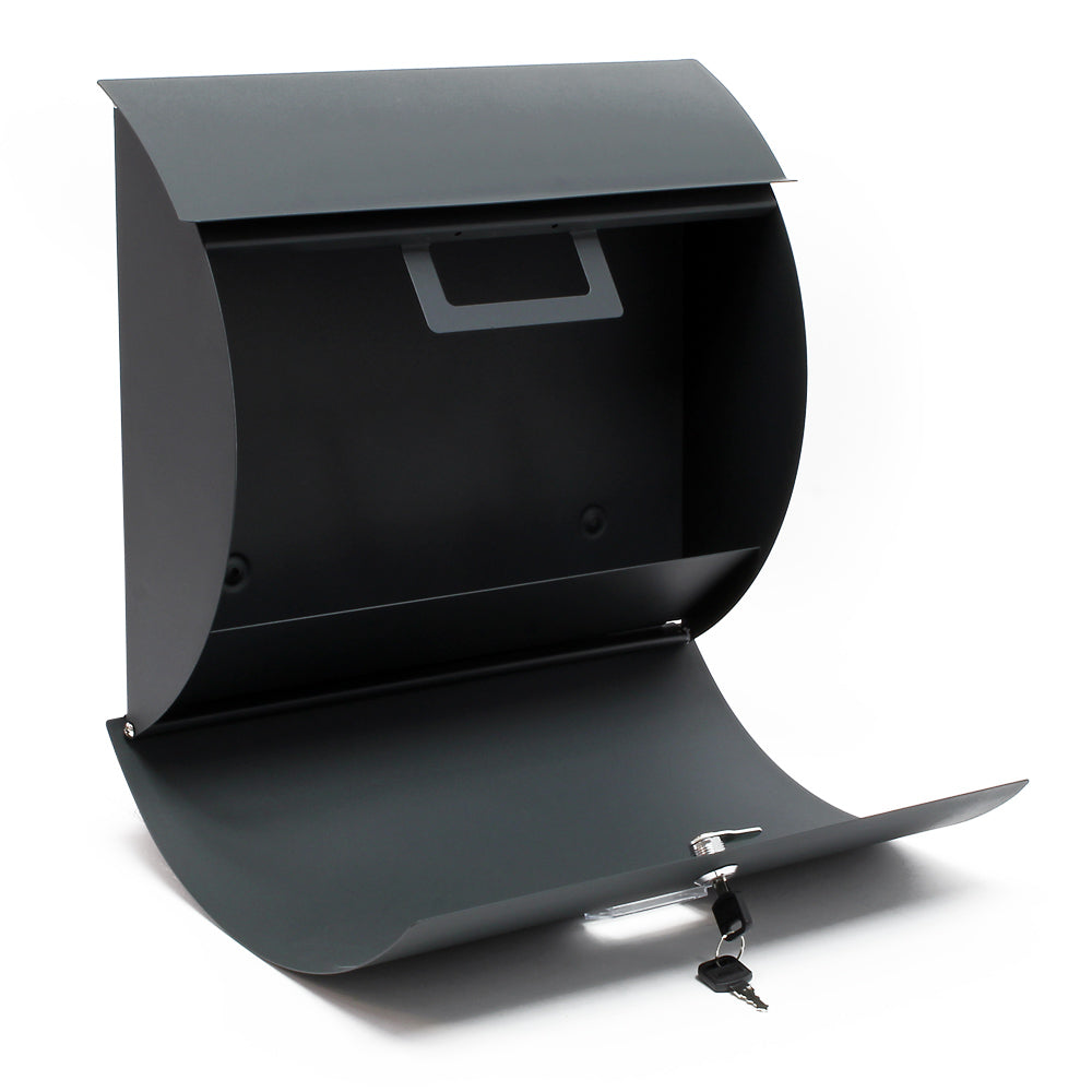 Cassetta postale singola V17, antracite in acciaio zincato verniciato a polvere