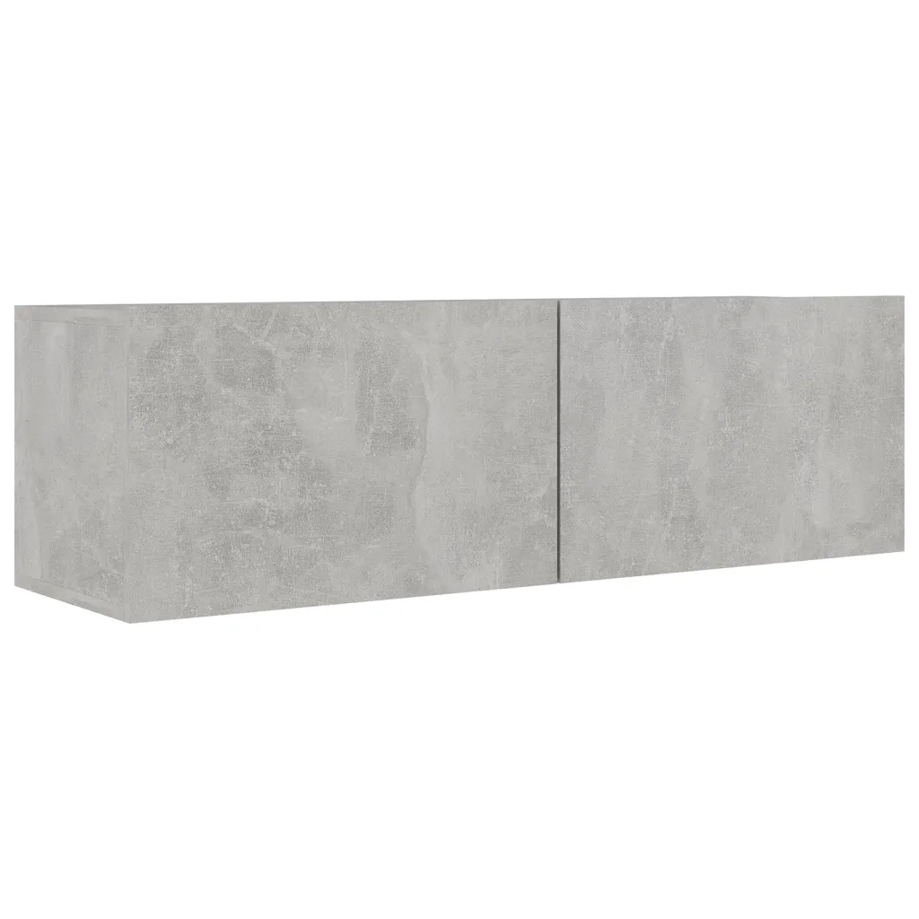 Set Porta TV 4 pz Grigio Cemento in Truciolato  cod mxl 34044