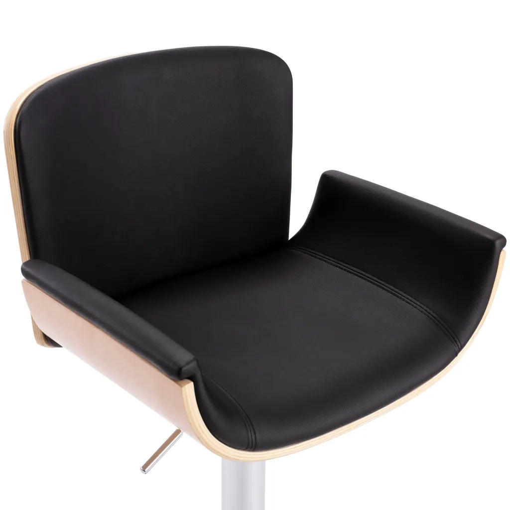 Sgabello da Bar Nero in Similpelle cod mxl 61760