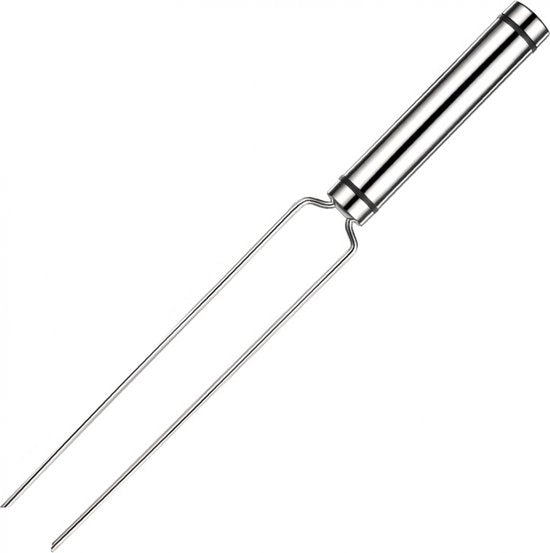 Fork per waffle - Fork per carne - Rvs - Spiedini per marshmallow - 29 cm - per griglia cucina pollo arrosto cena - Facile rimozione di waffle spesse