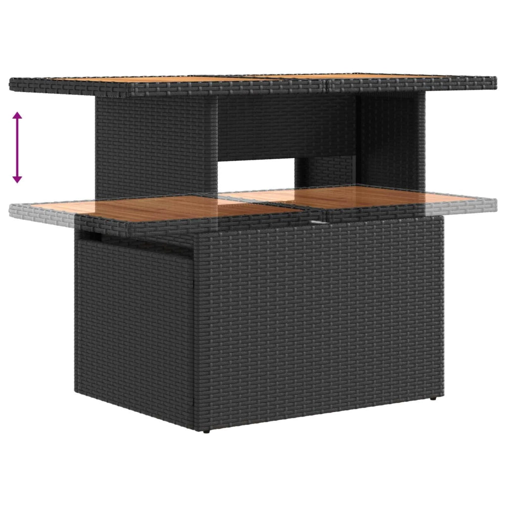 Set da pranzo per esterni 3 pz polyrattan 3422410