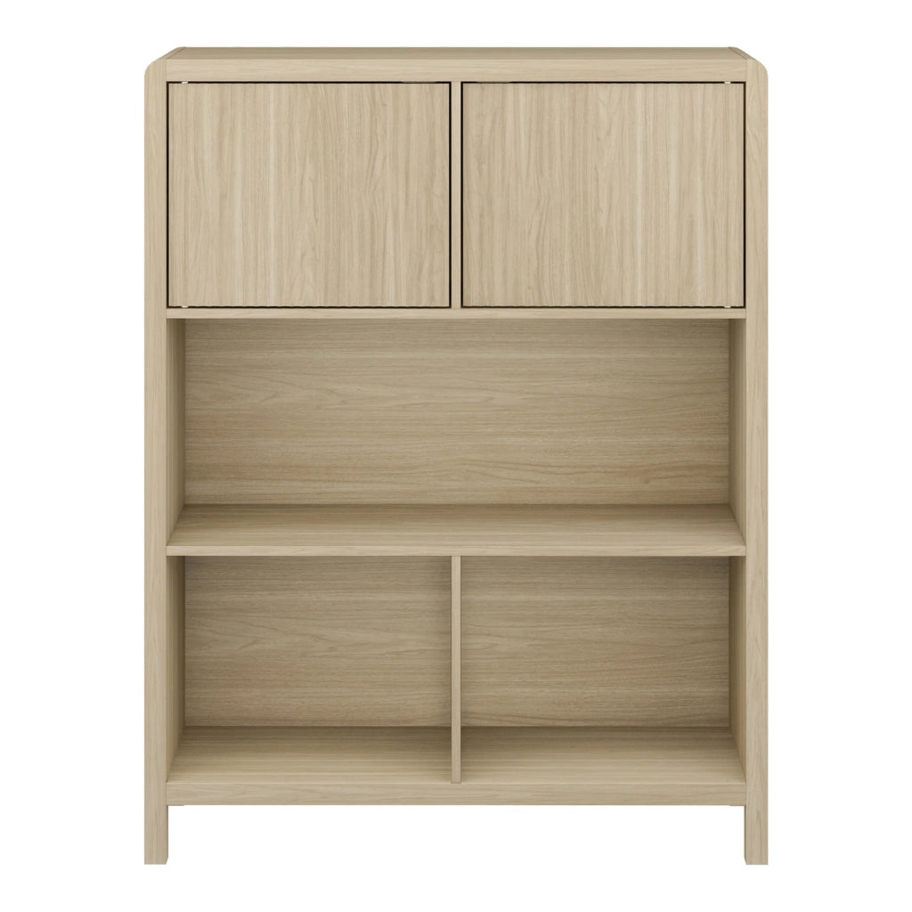 Cassettiera pratico mobile contenitore per ingresso soggiorno camera da letto 103 x 80 x 28 cm effetto rovere 03_0009298