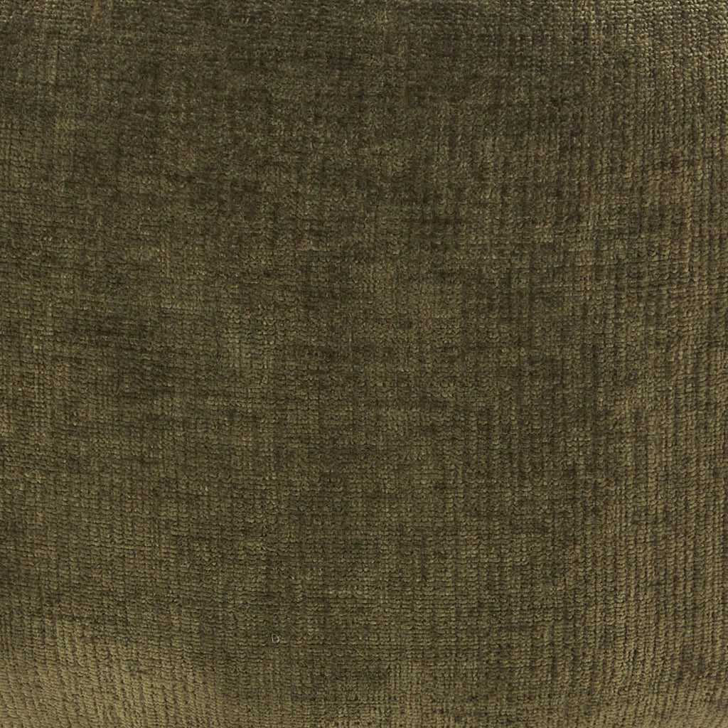 Poltrona girevole 180° in tessuto di cotone, verde kaki