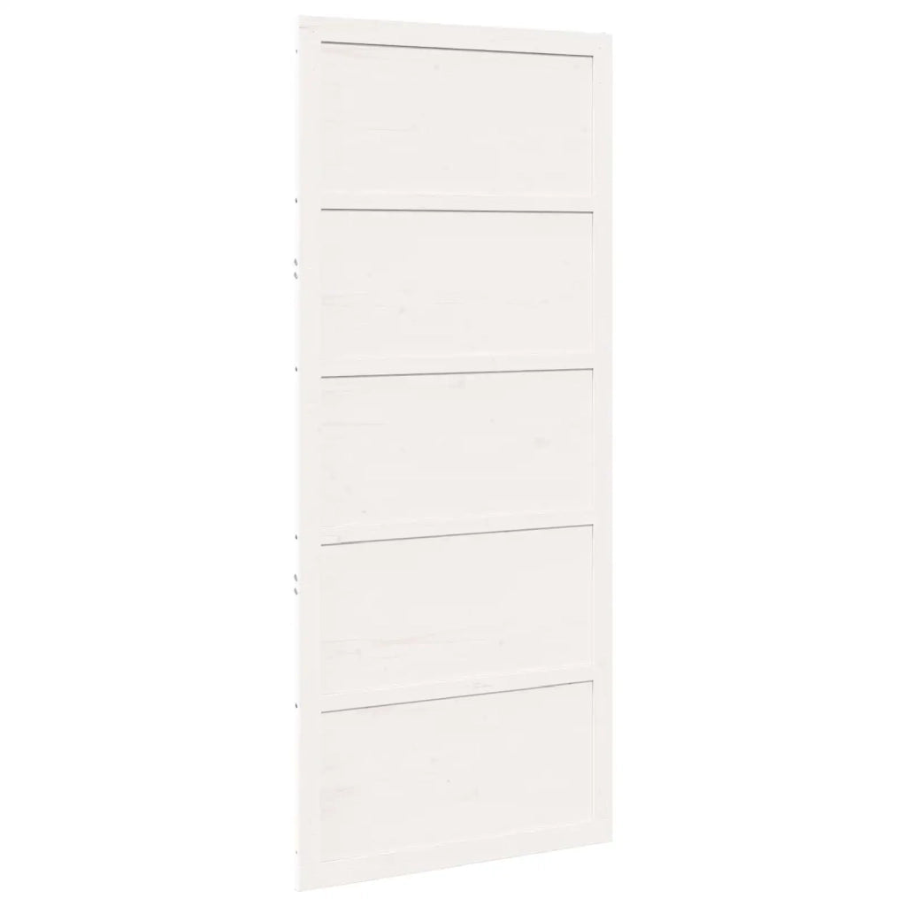 Porta del fienile Bianco 90 x 2,5 x 208 cm 42047139