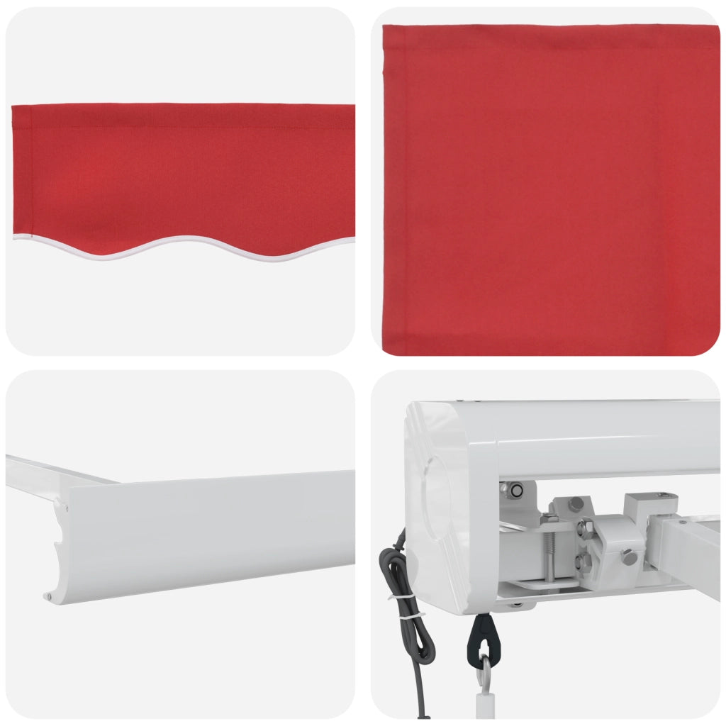 Tenda Retrattile Automatica Rossa 400x300 cm