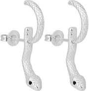 Orecchini a forma di testa di serpente in rame - Accessori Gothic per donne - Orecchini a forma di Medusa - Accessori per Halloween - Accessori con look misterioso - Dimensioni 2,5x2 cm