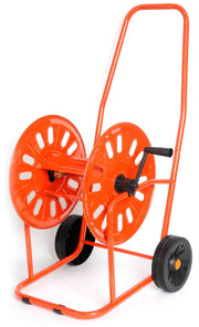 Carrello Avvolgitubo Manuale 80 mt in Acciaio Verniciato Agrati Rosso