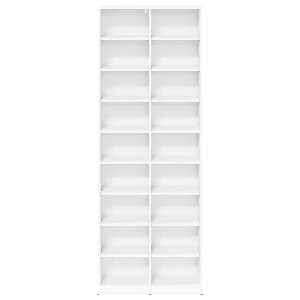 Mobile per CD Bianco 65 x 23,5 x 175 cm Legno ingegnerizzato 8012658