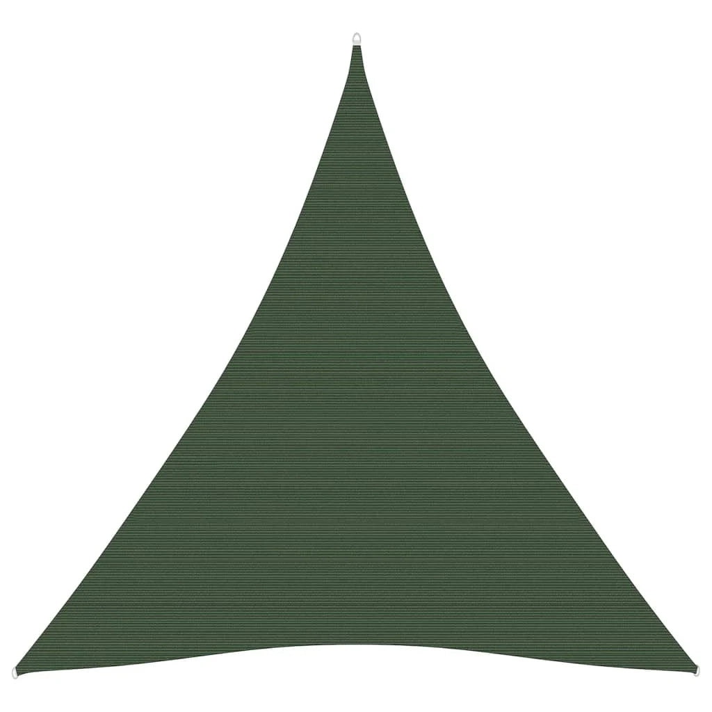 Vela ombreggiante/ombrellone 160 g/m² 5 x 6 x 6 m HDPE verde scuro 02_0009441