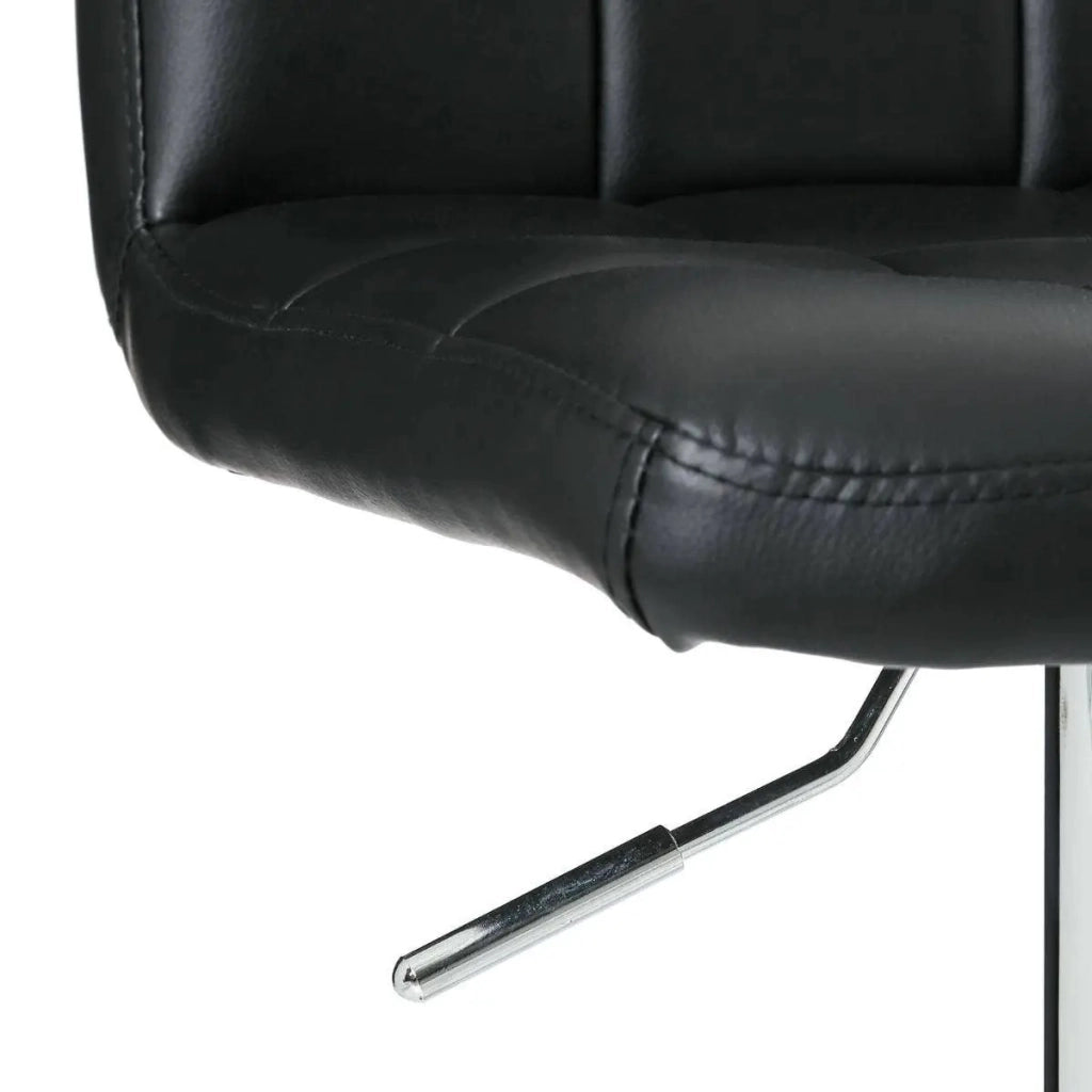 SGABELLO DELEK H93CM IN ECOPELLE NERA